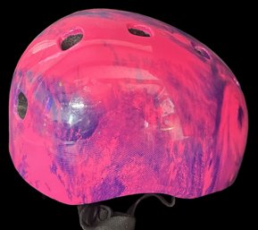 Child's Safety Helmut, Pink And Purple