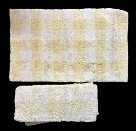 Four Bath Mats - All 34' X 21' - Rubber Backing