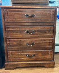 4-Drawer Chest Of Drawers On Bracket Base, 32.75' X 17.75' X 40.5'H