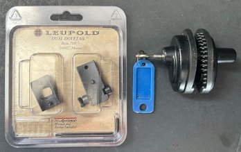 2 Pcs -New Leupold Dual Dovetail Rem 700 Scope Base And  Trigger Gun Lock With Key