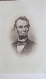 1860's CDV Of President Abraham Lincoln By Boston Photographer Joseph Ward