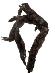 Vintage 1940s Mink (Full Body) Neck Wrap, 48'L