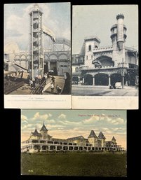 3 Antique Postcards Relating To Coney Island, NY - None Postally Used - 2 Are Undivided Back