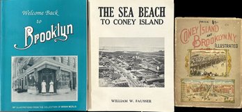 Three Soft-cover Books: Coney Island  Welcome Back To Brooklyn