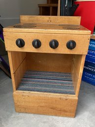 Vintage Wood Play Stove