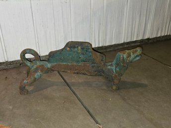 Vintage Cast Iron Dachshund Boot Scrapper