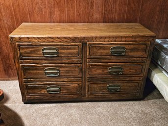 Wood 6 Draw Dresser Very Sturdy