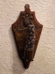 Pair Of Decorative Sculptural Candle Sconces