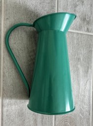 Teal Metal Pitcher