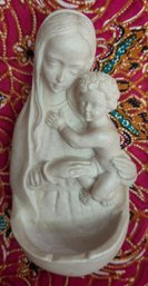 Madonna And Child Holy Water Font