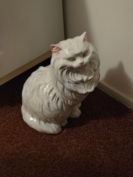 Ceramic White Cat