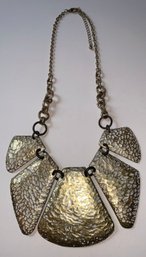 Necklace - Gold Tone Rhombus