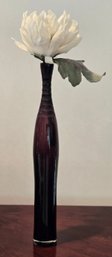 Tall Elegant Vase With Single Peony