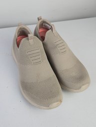 Skechers Air-Cooled Memory Foam Beige Slip-On Sneakers Size 9.5