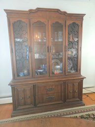 Vintage Broyhill Premier Lighted China Cabinet Display Hutch