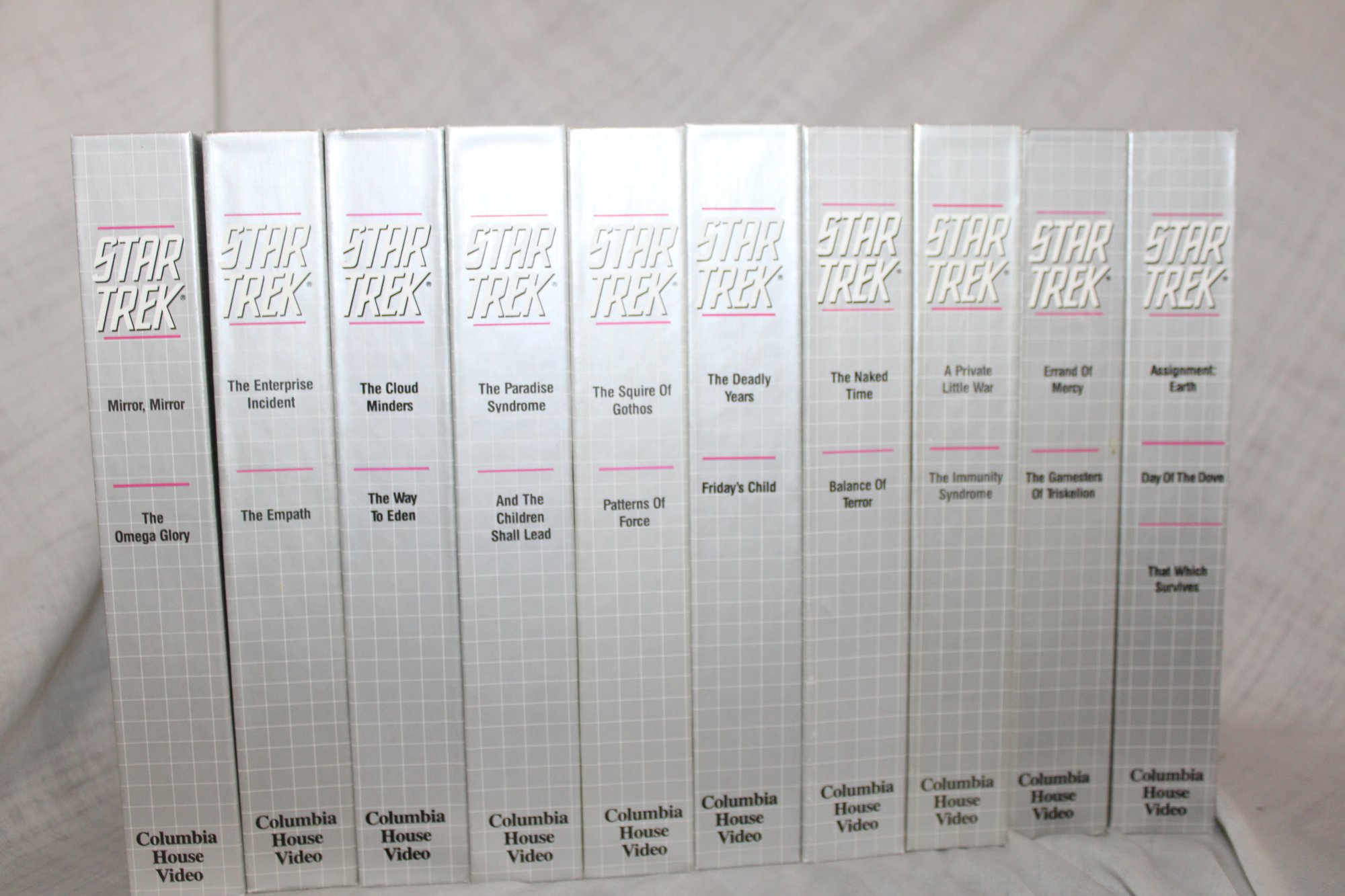 Star Trek The Original TV Series VHS Tapes 2 Episodes Per VHS Columbia