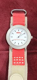 Vtg Hard Rock Cafe  Watch  Beiing Wristwatch !! Collectible - Produced As Promotional Merchandise