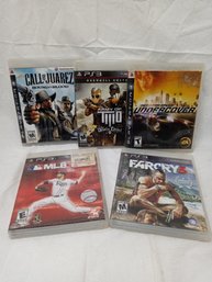 Lot Of Five Playstation 3 Games, Far Cry 3, MLB 2K 13, Need For Speed Undercover, Army Of Two, Call Of Jaurez