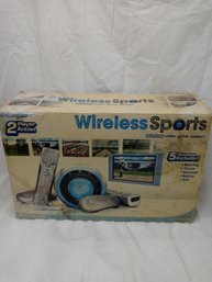 Wireless Sports Video Game System, 2 Player, In Box, 5 Games Included