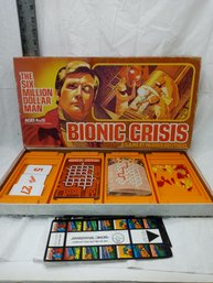Vintage Board Game, The Six Million Dollar Man Bionic Crisis Board Game By Parker Brothers, 1976