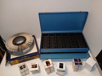 Large Lot Of Vintage Family, Vacation, Misc Slides And Full Slide Reel