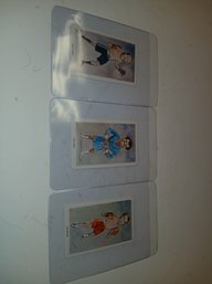 Lot Of 3 Vintage Our Hero Flick Cards. 1977