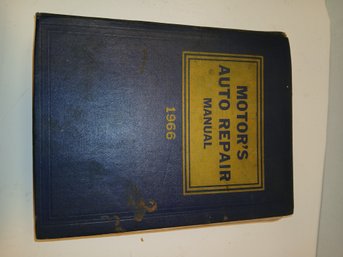 Vintage Motors Auto Repair Manual, 1966, See Pics