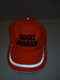 Orange Adult Human Reflective Hat