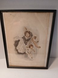 Vintage Framed Cream Of Wheat Advertisement, Copyright 1908