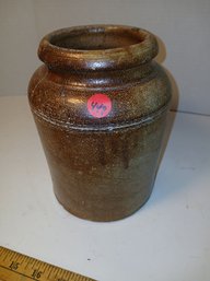 Vintage Stoneware Crock, Unmarked, Wonderful Utensil Holder, See Pics