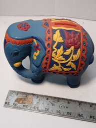 Vintage Handpainted Elephant Bank, Possibly Barnum And Bailey's, Super Cute, See Pics