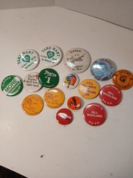 Lot Of 17 Random Pins, State, Political, Military, See Pics