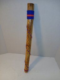 Vintage Rain Stick, Wrapped In Colorful String, See Pics