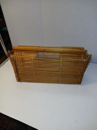 Colllapsible Bamboo Vintage Purse, Vintage, See Pics