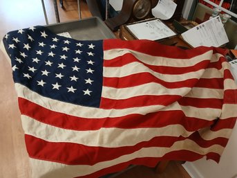 Vintage 48 Star American Flag, Some Damage, See Pics