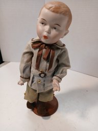 Vintage Reproduction Of Gerbruder Heubach Doll, Whistling Jim, 11 Inches, See Pics