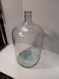Large 5 Gallon Vintage Glass Water Jug, See Pics