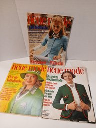 Lot Of Vintage Sonderhefts Neue Mode Magazine, 3 Issues, See Pics