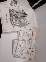 Lot Of Vintage Iron On Transfers, Fishing, Childrens Designs, Peace Signs, Holiday Designs, Teenage, See Pics