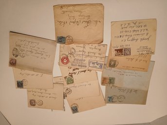 Lot Of Envelopes And Correspondence From The 1880's To 1920's, Some Foreign, Some Domestic
