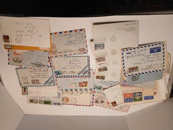 Lot Of Envelopes And Correspondence From The 1950's To 1970's, Foreign And Domestic