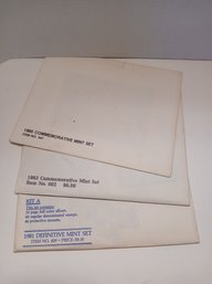 Lot Of 3 Commemorative Mint Sets, 1980, 81, 82
