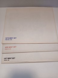 Lot Of 3 Commemorative Mint Sets, 1977, 78, 79