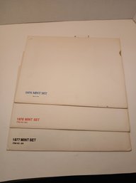Lot Of 3 Commemorative Mint Sets, 1975, 76, 77