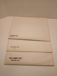 Lot Of 3 Commemorative Mint Sets, 1974, 75 And 77