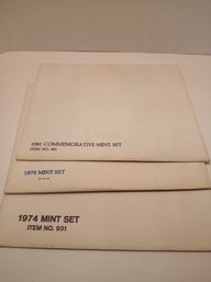Lot Of 3 Commemorative Mint Sets, 1974, 75 And 81