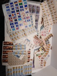 Large Lot Of Multiple Blocks Of Multi Denominational Unused Stamps