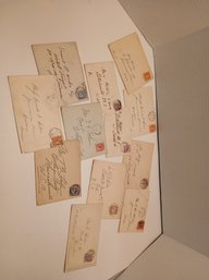 Lot Of 1800's Correspondence And Letters, Personal. Mostly Foreign. 11 Letters