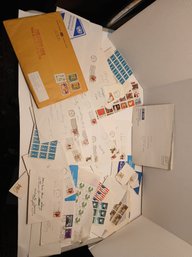 Lot Of United Nations, Correspondence, Block Stamps, Used And Unused, 1970's