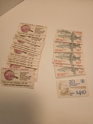 Lot Of All Usable Stamp Books, Different Denominations, New Old Stock, Face Value $50